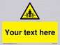 WV5184: Custom Crushing Hazard Sign