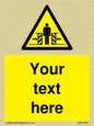 WV5184: Custom Crushing Hazard Sign