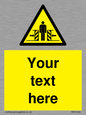 WV5184: Custom Crushing Hazard Sign