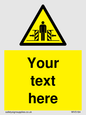 WV5184: Custom Crushing Hazard Sign
