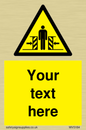 WV5184: Custom Crushing Hazard Sign