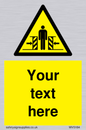 WV5184: Custom Crushing Hazard Sign