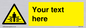 WV5184: Custom Crushing Hazard Sign