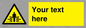 WV5184: Custom Crushing Hazard Sign