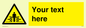 WV5184: Custom Crushing Hazard Sign