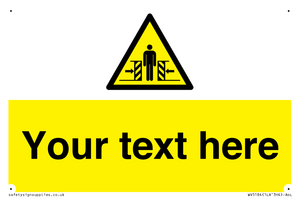 WV5184: Custom Crushing Hazard Sign