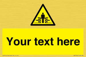 WV5184: Custom Crushing Hazard Sign