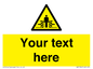 WV5184: Custom Crushing Hazard Sign