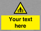 WV5184: Custom Crushing Hazard Sign