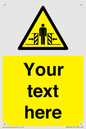 WV5184: Custom Crushing Hazard Sign