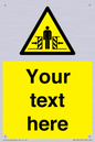 WV5184: Custom Crushing Hazard Sign