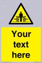 WV5184: Custom Crushing Hazard Sign