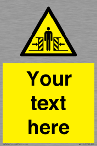 WV5184: Custom Crushing Hazard Sign