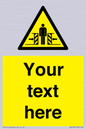 WV5184: Custom Crushing Hazard Sign