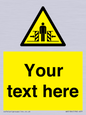 WV5184: Custom Crushing Hazard Sign