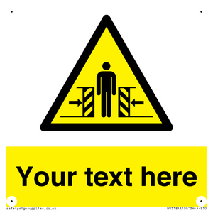 WV5184: Custom Crushing Hazard Sign