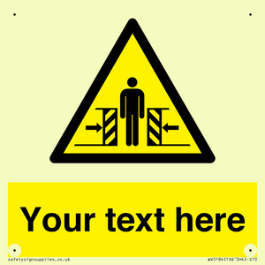 WV5184: Custom Crushing Hazard Sign