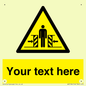 WV5184: Custom Crushing Hazard Sign