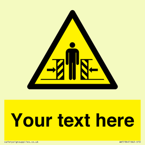 WV5184: Custom Crushing Hazard Sign