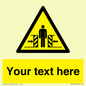 WV5184: Custom Crushing Hazard Sign