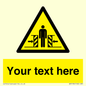WV5184: Custom Crushing Hazard Sign