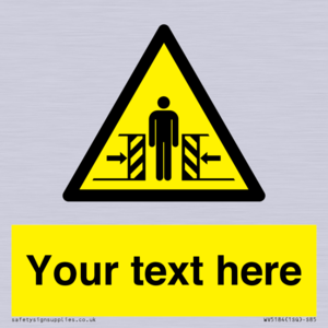 WV5184: Custom Crushing Hazard Sign