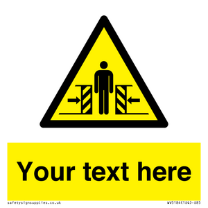 WV5184: Custom Crushing Hazard Sign