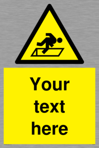 WV5186: Custom Warning Hatch Sign