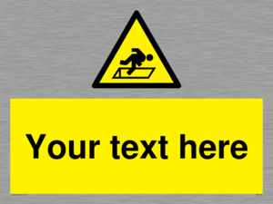 WV5186: Custom Warning Hatch Sign