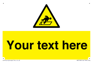 WV5186: Custom Warning Hatch Sign