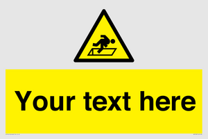 WV5186: Custom Warning Hatch Sign
