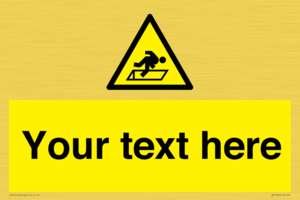 WV5186: Custom Warning Hatch Sign