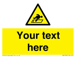 WV5186: Custom Warning Hatch Sign