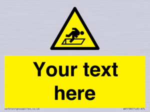 WV5186: Custom Warning Hatch Sign