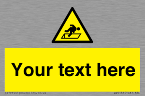 WV5186: Custom Warning Hatch Sign