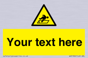 WV5186: Custom Warning Hatch Sign