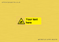 WV5186: Custom Warning Hatch Sign