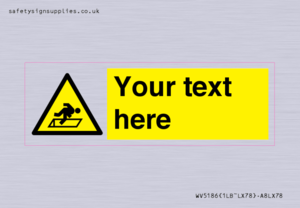 WV5186: Custom Warning Hatch Sign