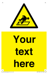 WV5186: Custom Warning Hatch Sign