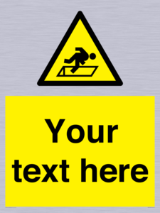 WV5186: Custom Warning Hatch Sign