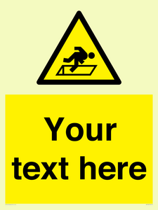 WV5186: Custom Warning Hatch Sign