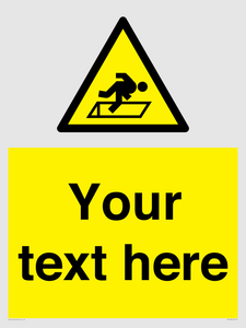 WV5186: Custom Warning Hatch Sign
