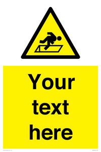 WV5186: Custom Warning Hatch Sign