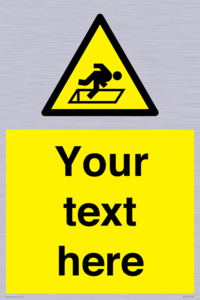 WV5186: Custom Warning Hatch Sign