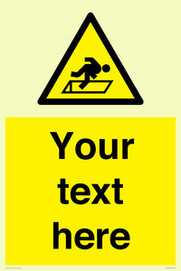WV5186: Custom Warning Hatch Sign