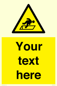 WV5186: Custom Warning Hatch Sign