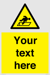 WV5186: Custom Warning Hatch Sign