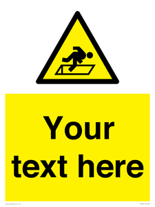 WV5186: Custom Warning Hatch Sign