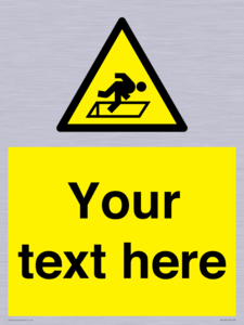 WV5186: Custom Warning Hatch Sign