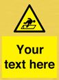 WV5186: Custom Warning Hatch Sign